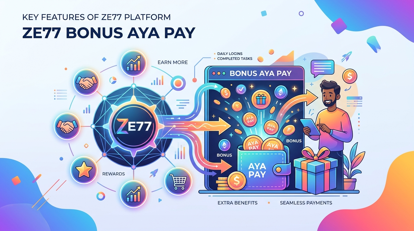 ZE77 ဘောနပ်စ်နှင့် AYA Pay မိတ်ဆက်