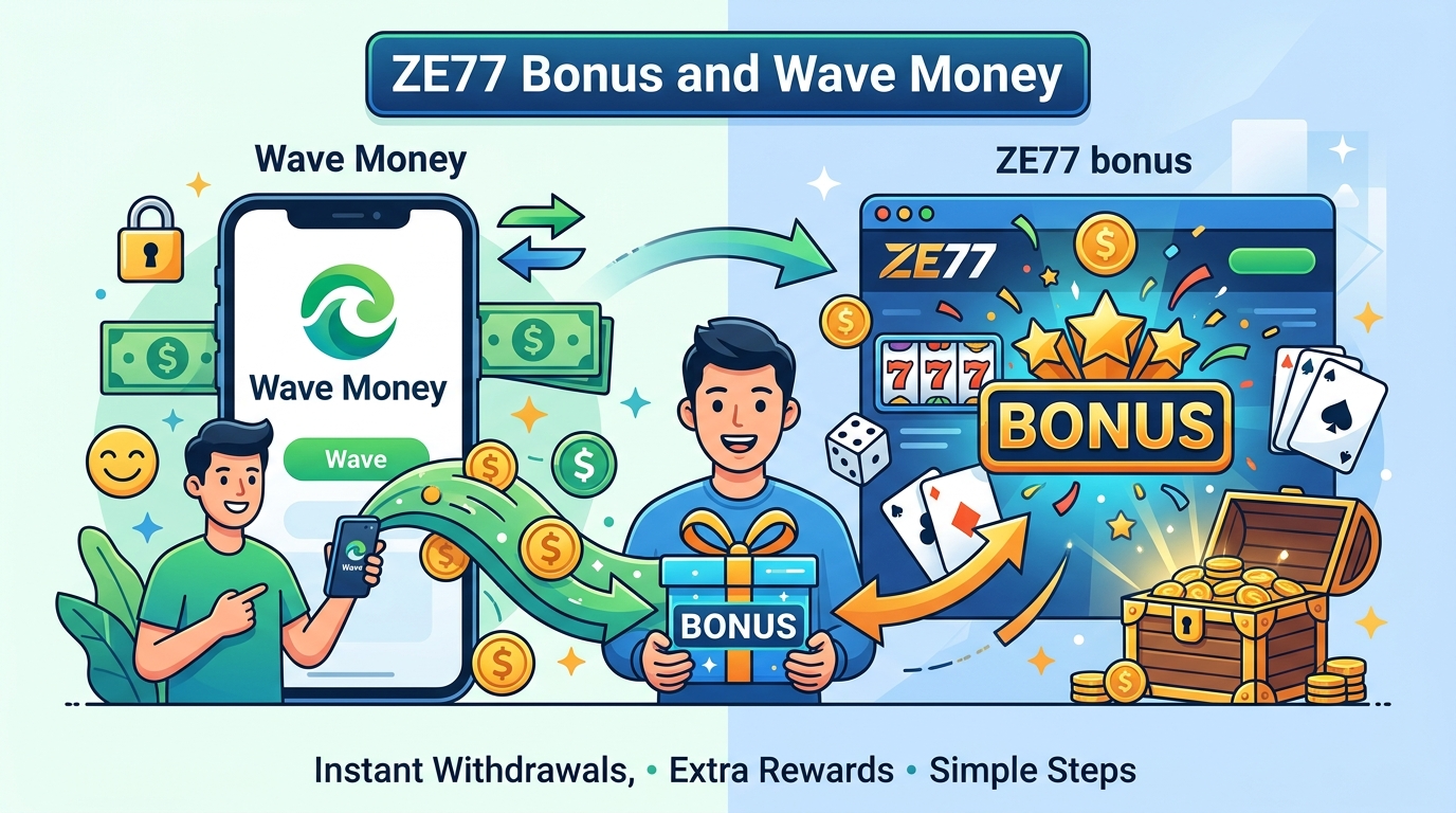 ZE77 ဘောနပ်စ်နှင့် Wave Money အကြောင်း