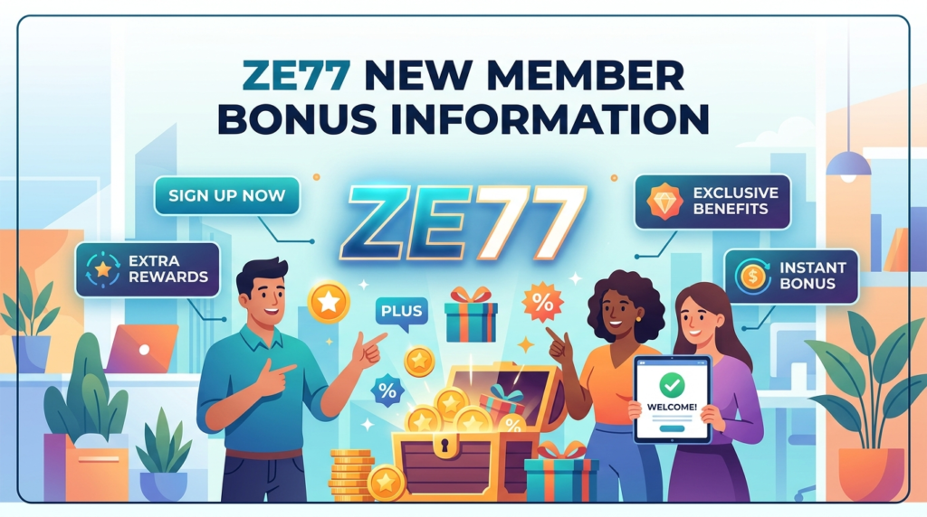 ZE77 new member bonus