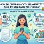 ZE77 အကောင့်ဖွင့်ခြင်း ဘောနပ်စ် မြန်မာ | အပြည့်အစုံ လမ်းညွှန်